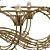 Modern Elegance in Dedalo Chandelier 3D model small image 2