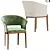 Modern Small Armchair in Grey 3D model small image 4