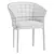 Modern Small Armchair in Grey 3D model small image 5