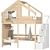 Modern Eco-Style Loft Bed 3D model small image 1