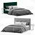 Luxury Erica New Bed with Bedside Table 3D model small image 2