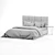 Luxury Erica New Bed with Bedside Table 3D model small image 4