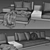 Poliform Mondrian Modern Sofa Set 3D model small image 4