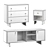 Natural Oak Furniture Set 3D model small image 4