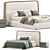 Giorgetti Mesh Bed Frame Set 3D model small image 2