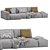 Eten Vertical Mix Sofa Ensemble 3D model small image 4