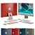 Apple iMac 4-Color Turbo Smooth 3D model small image 1