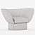 Modern Sicis Tulipa Armchair Design 3D model small image 5