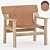 Sleek Bernard Armchair Collection 3D model small image 1