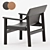 Sleek Bernard Armchair Collection 3D model small image 3