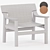 Sleek Bernard Armchair Collection 3D model small image 4