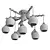 Modern Loft Chandelier V-Ray Render 3D model small image 2