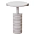 Fetish Pedestal Table: Brass & Marble 3D model small image 2