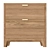 Natural Oak Bedside Table 49x40x50.5 3D model small image 2