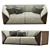 Stylish Slice Sofa: Contemporary Comfort 3D model small image 2