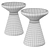 Glass Coffee Table AZMIN Bizzotto 3D model small image 2