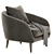 Elegant Hanna Armchair for Style 3D model small image 5