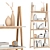 Modern Scandinavian Style Shelving Unit 3D model small image 2