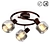 Vintage Brown Ceiling Light Fixture 3D model small image 1