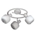 Vintage Brown Ceiling Light Fixture 3D model small image 2
