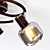 Vintage Brown Ceiling Light Fixture 3D model small image 3