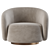 Modern Swivel Chair Brice 2014 3D model small image 2