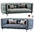 Modern Husk Sofa in 3D 3D model small image 1