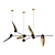 Modern 7-Light LAVRA Chandelier 3D model small image 1