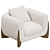 Modern Comfortable Softbay Armchair 3D model small image 2