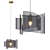 Sleek Pendant Lamp: 'Vent' 3D model small image 1