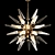 Customizable Sputnik Chandelier: Rock Crystal Arms 3D model small image 1