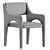Godard Luxury Dining Chair 3D model small image 4