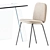 Modern Glass Desk & Chair 3D model small image 3