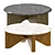 Modern Round Coffee Table Stylish 3D model small image 1