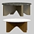 Modern Round Coffee Table Stylish 3D model small image 2