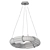 Sleek Brass & Glass Pendant 3D model small image 2