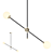 Elegant Glass Shade Chandelier - VECTOR LITE 3D model small image 1