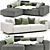 Vitra Modular Sofa Platform Seat 3D model small image 1