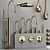 Modern Gessi GOCCIA Faucet Collection 3D model small image 2