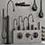 Modern Gessi GOCCIA Faucet Collection 3D model small image 4