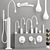 Modern Gessi GOCCIA Faucet Collection 3D model small image 5