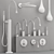 Modern Gessi GOCCIA Faucet Collection 3D model small image 6
