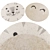 Round Kids Rugs Collection 3D model small image 1