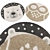 Round Kids Rugs Collection 3D model small image 2