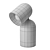 Adjustable Metal Ochre Table Lamp 3D model small image 7