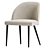 Boucle Dining Chair in Camill 3D model small image 2