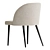 Boucle Dining Chair in Camill 3D model small image 3