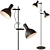 Baltimore Floor Lamp with Two Lights 3D model small image 2