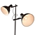 Baltimore Floor Lamp with Two Lights 3D model small image 3