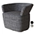 Josephine Armchair 3D Model Revit 3D model small image 1